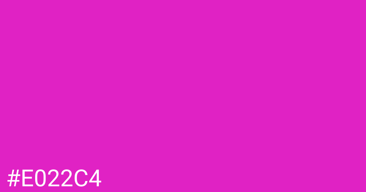 Hex color #e022c4 graphic