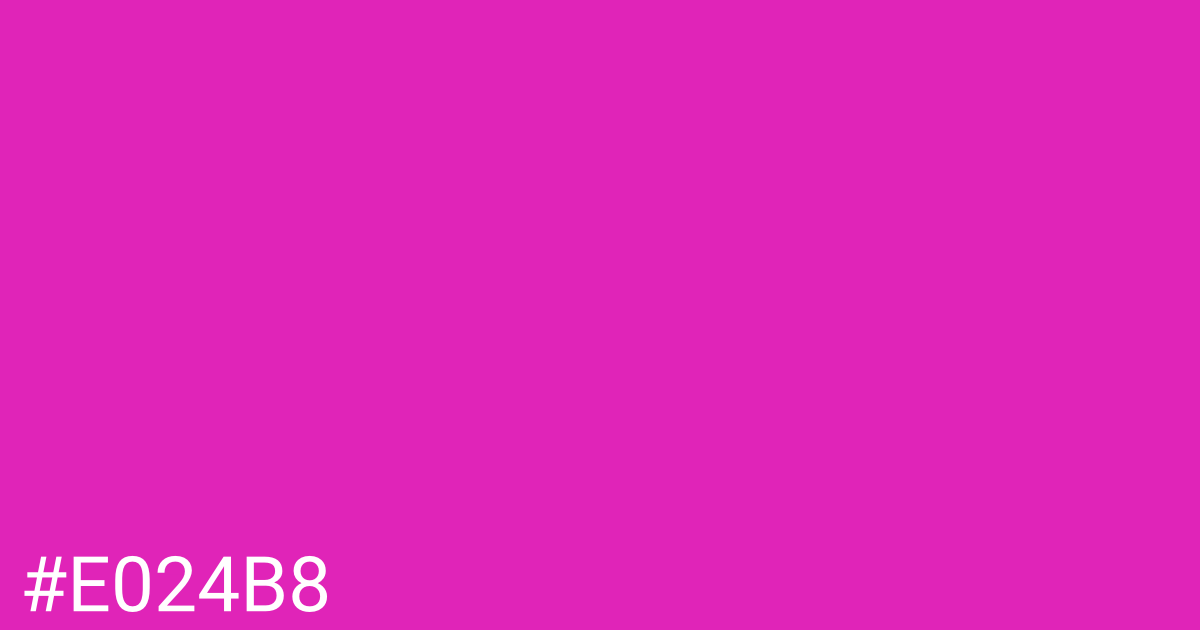 Hex color #e024b8 graphic