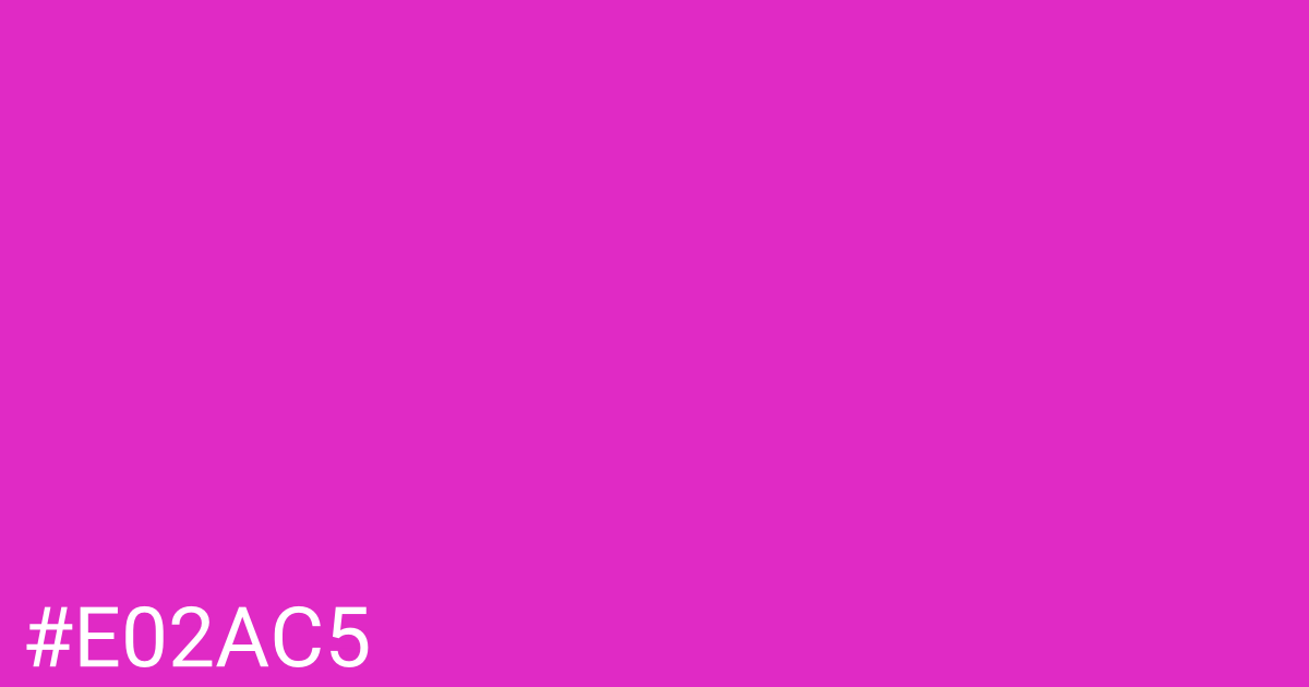 Hex color #e02ac5 graphic