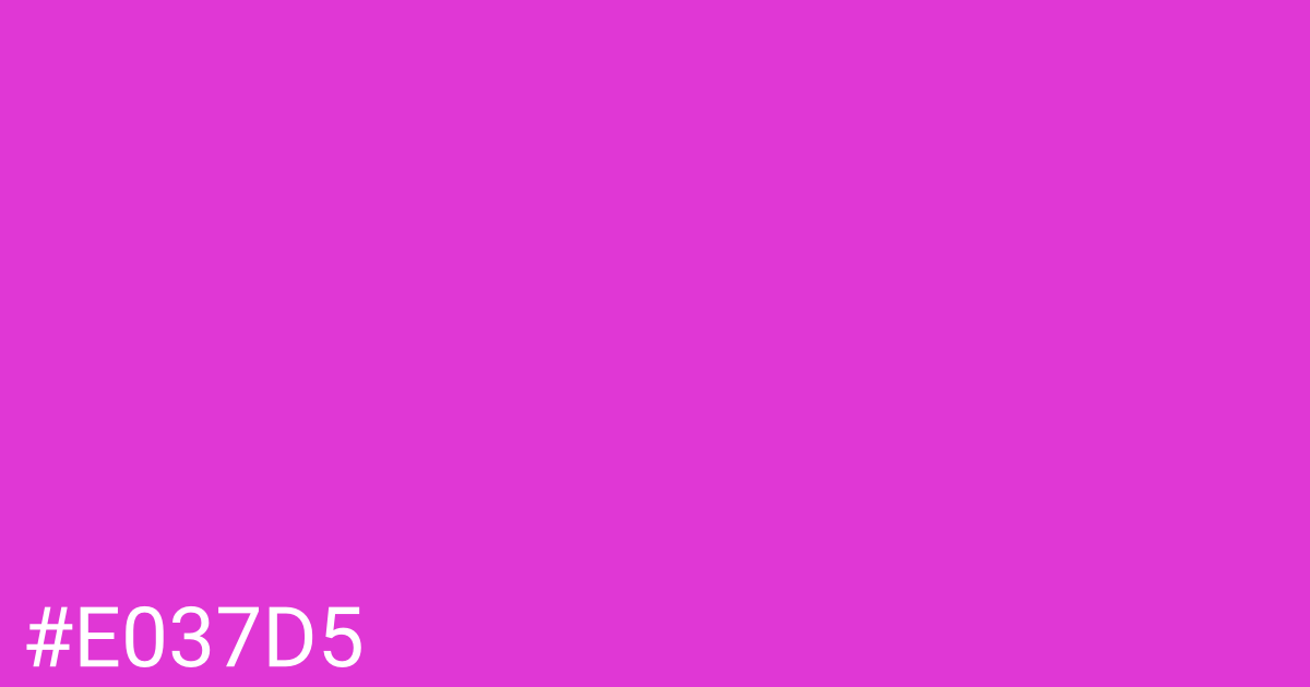 Hex color #e037d5 graphic