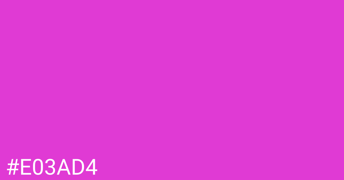 Hex color #e03ad4 graphic