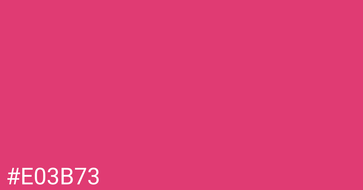 Hex color #e03b73 graphic