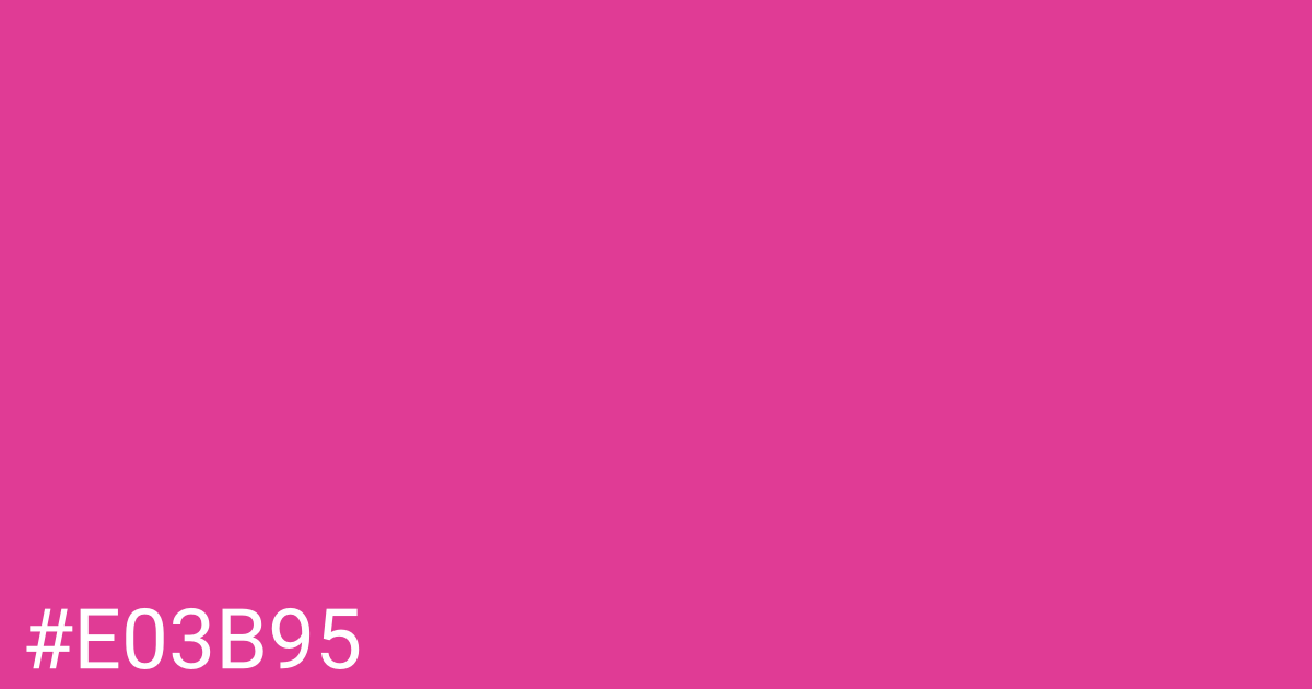 Hex color #e03b95 graphic