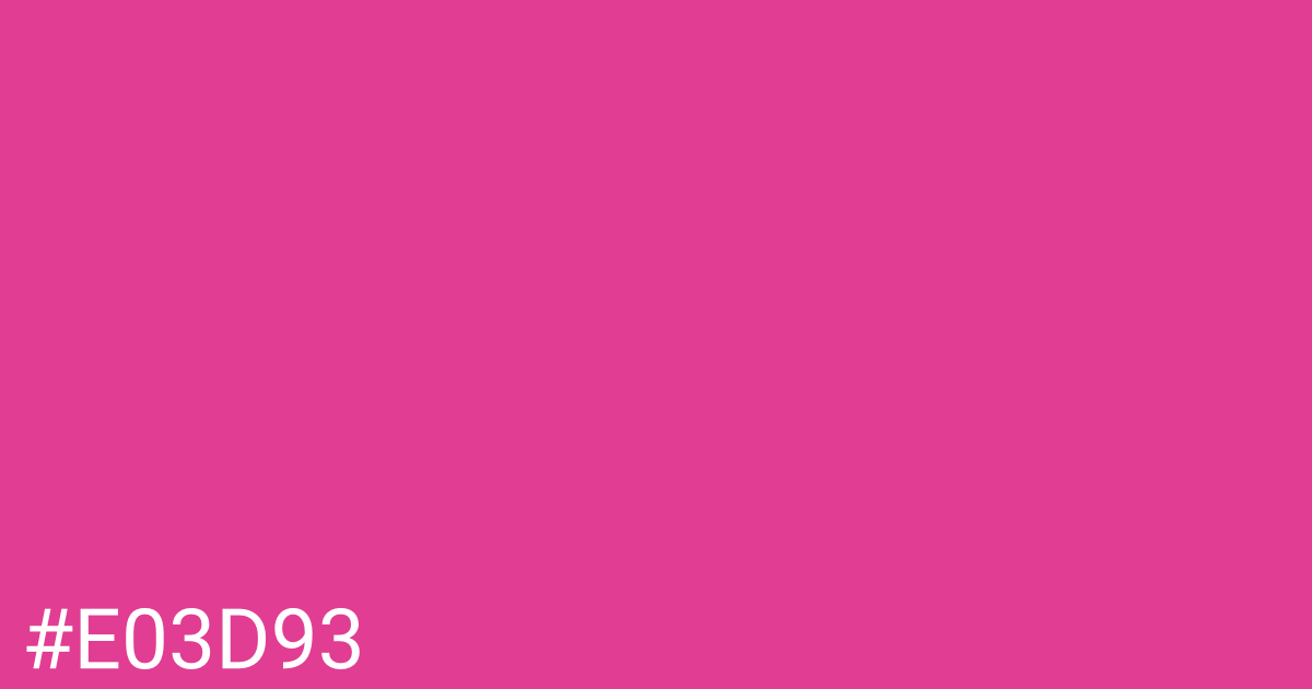 Hex color #e03d93 graphic