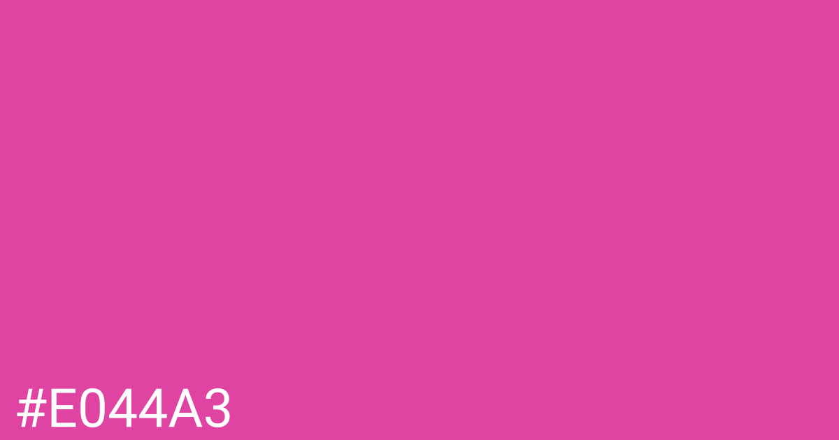 Hex color #e044a3 graphic