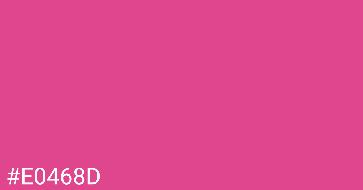 Hex color #e0468d graphic