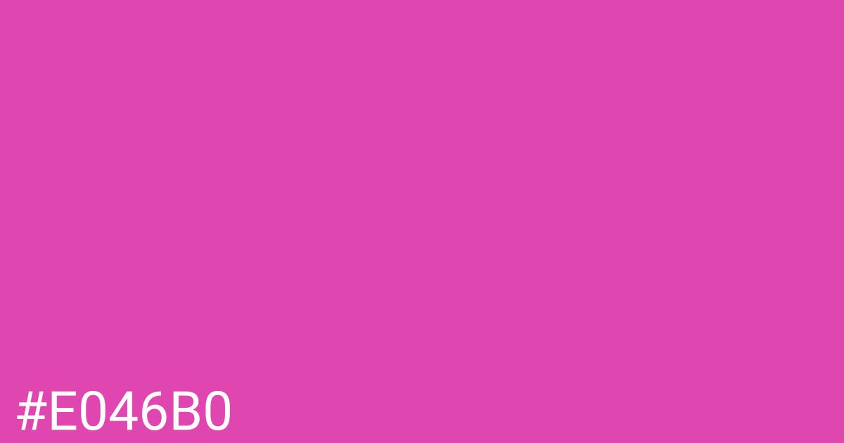 Hex color #e046b0 graphic