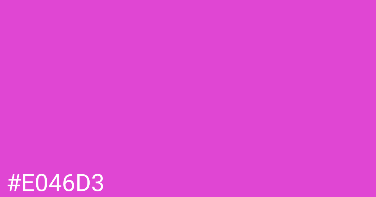 Hex color #e046d3 graphic