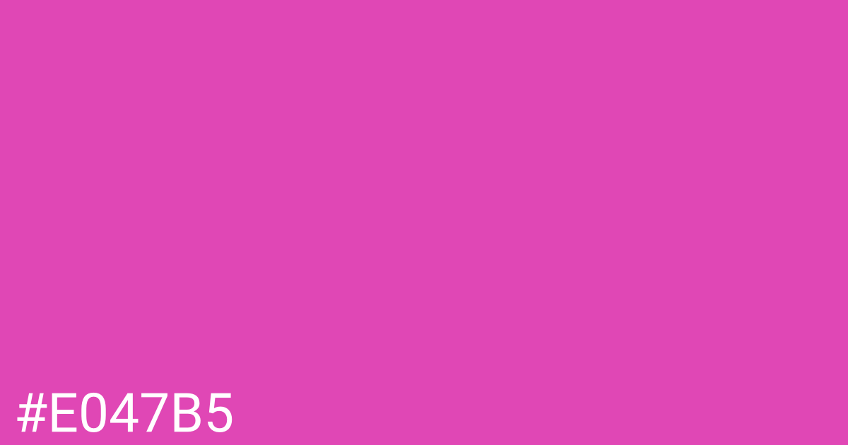 Hex color #e047b5 graphic