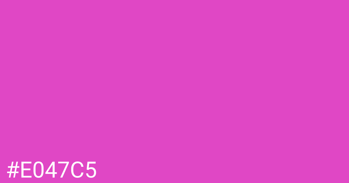 Hex color #e047c5 graphic