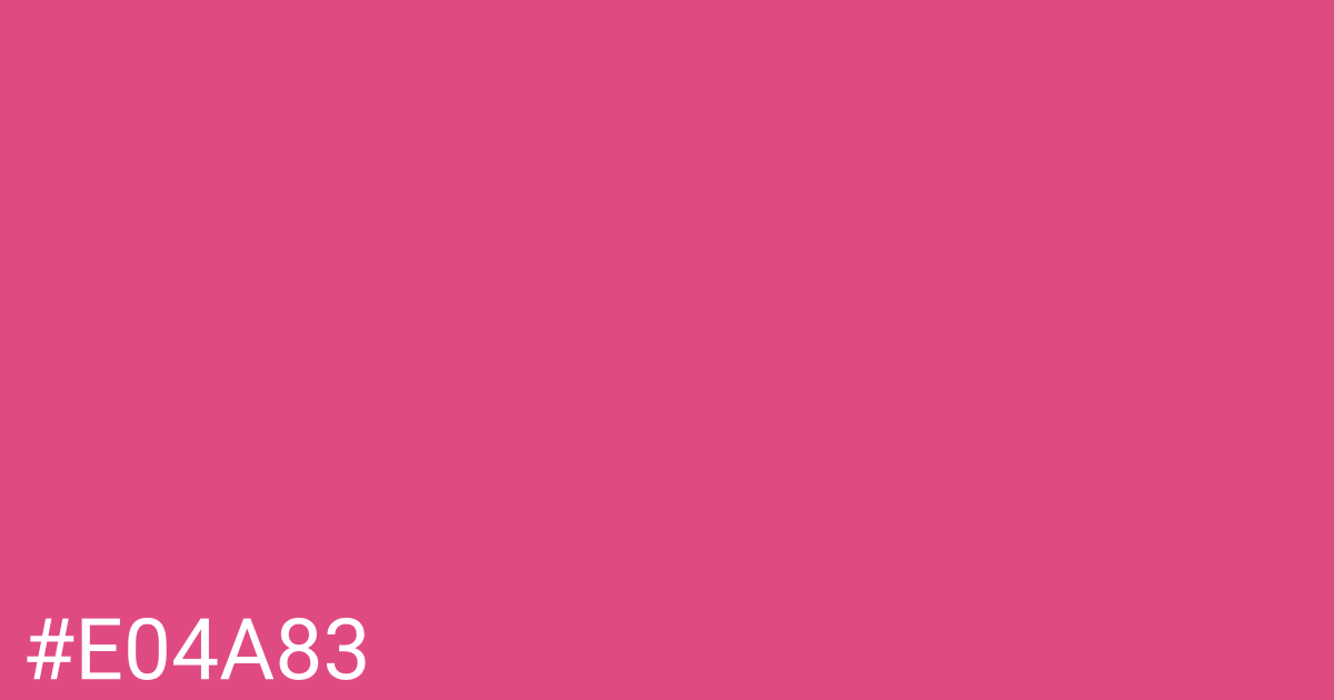 Hex color #e04a83 graphic