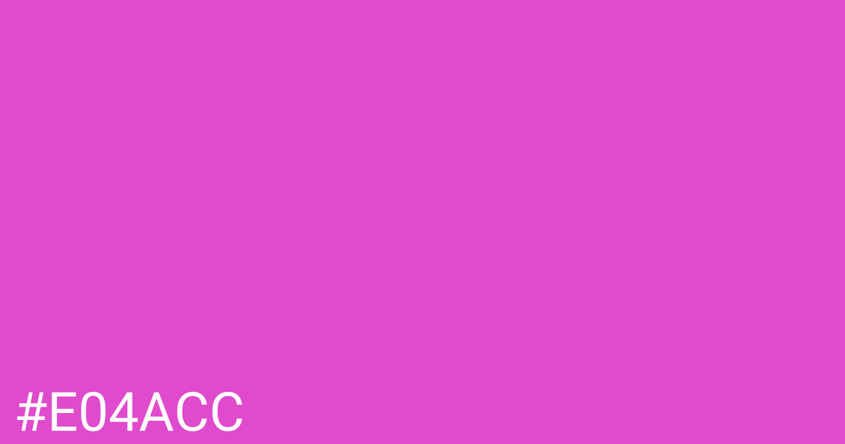 Hex color #e04acc graphic