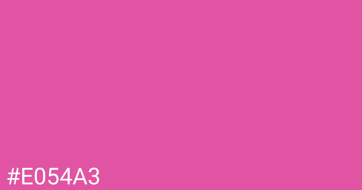 Hex color #e054a3 graphic