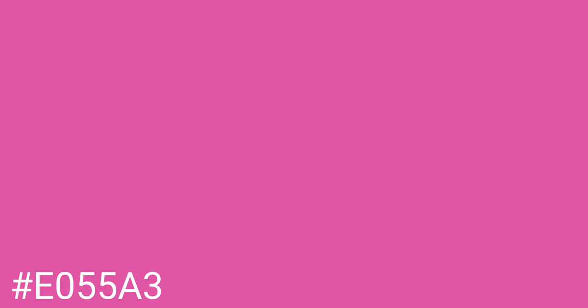 Hex color #e055a3 graphic