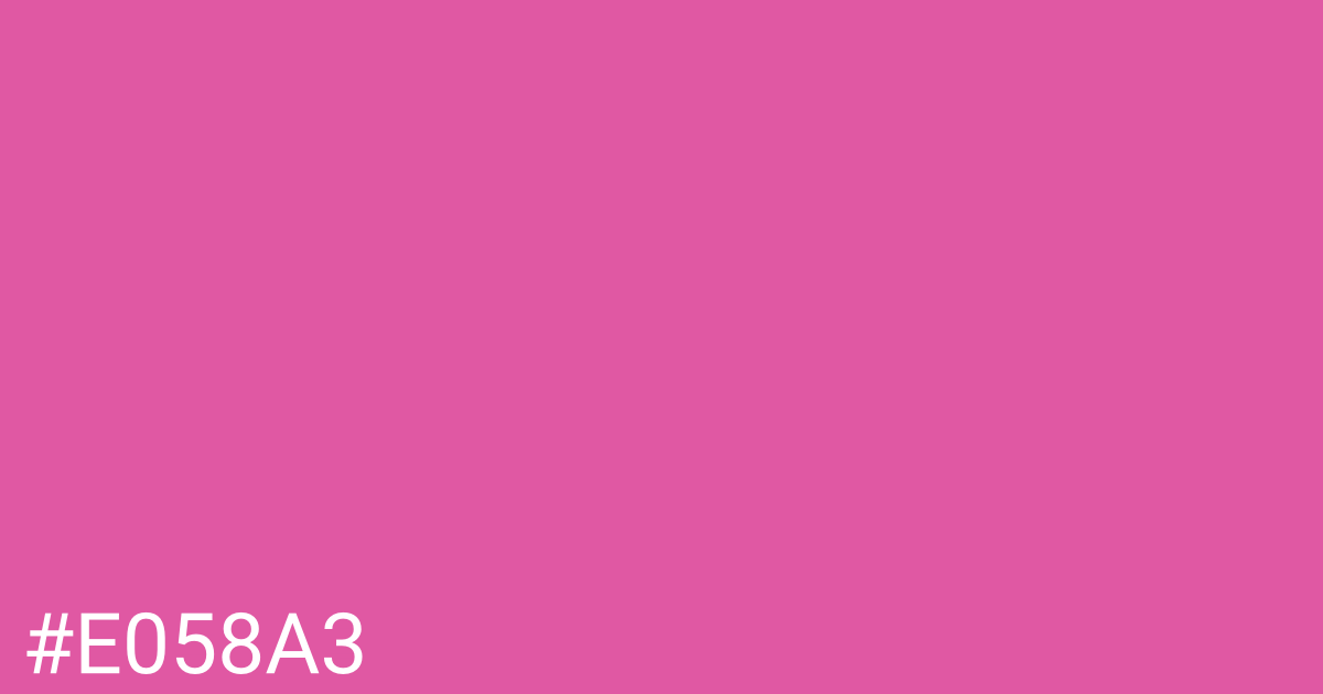 Hex color #e058a3 graphic