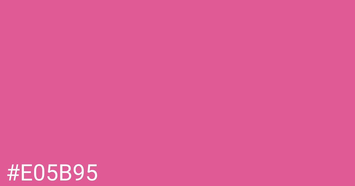 Hex color #e05b95 graphic