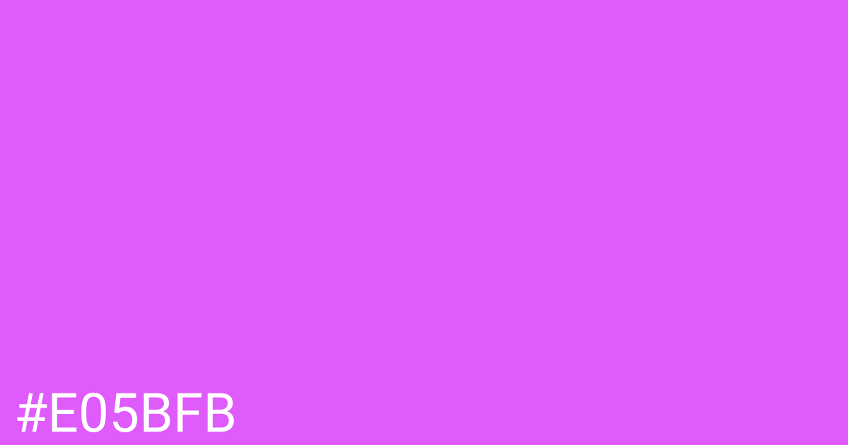 Hex color #e05bfb graphic