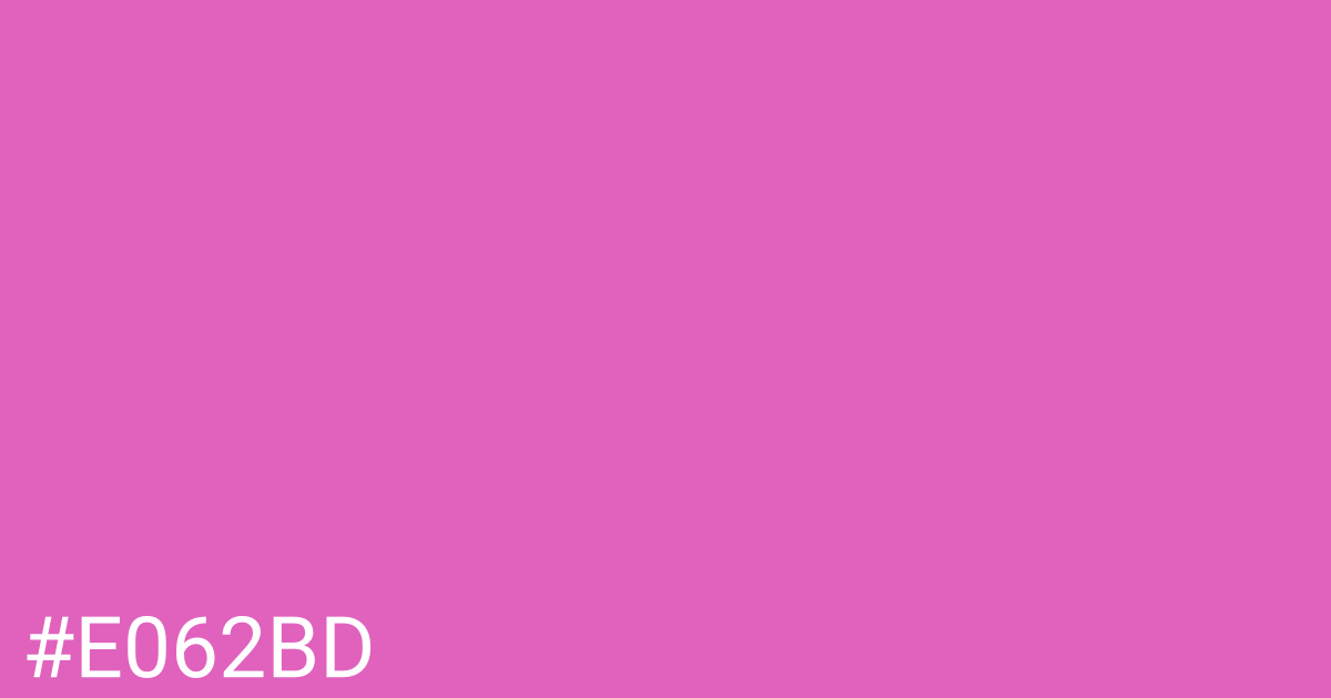Hex color #e062bd graphic