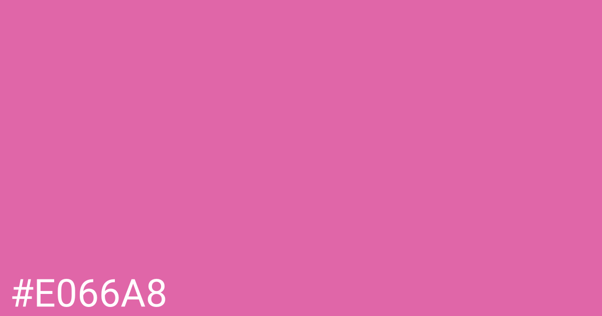 Hex color #e066a8 graphic