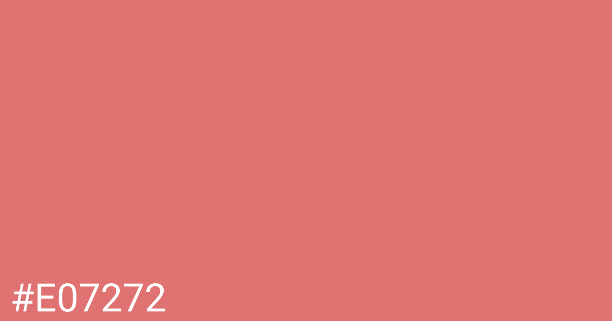 Hex color #e07272 graphic