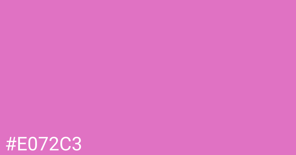 Hex color #e072c3 graphic