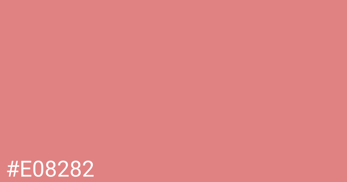 Hex color #e08282 graphic