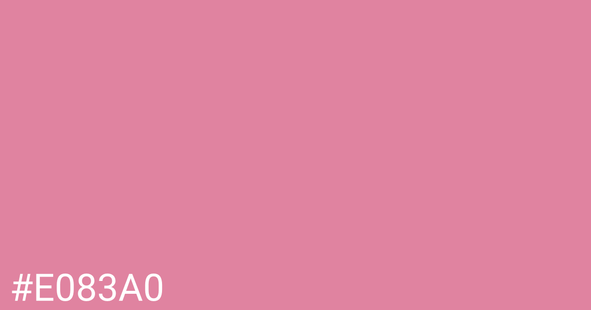 Hex color #e083a0 graphic