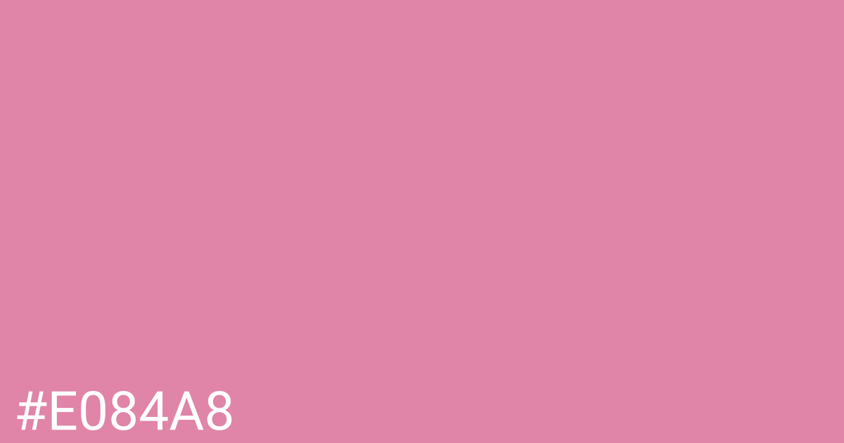 Hex color #e084a8 graphic