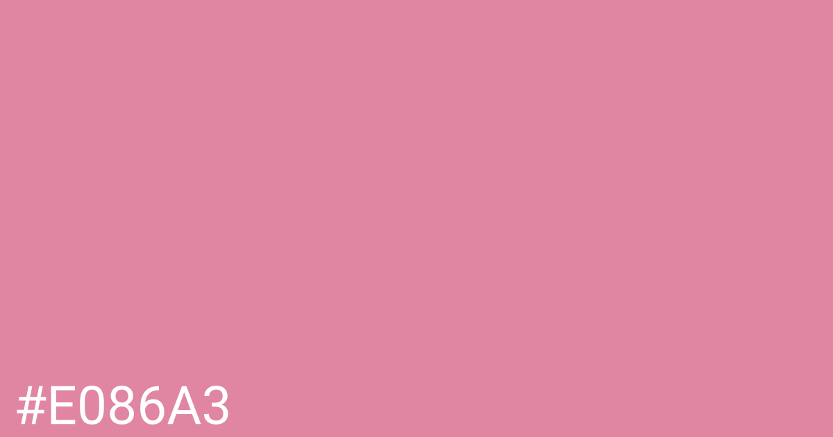 Hex color #e086a3 graphic