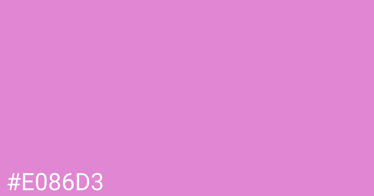 Hex color #e086d3 graphic