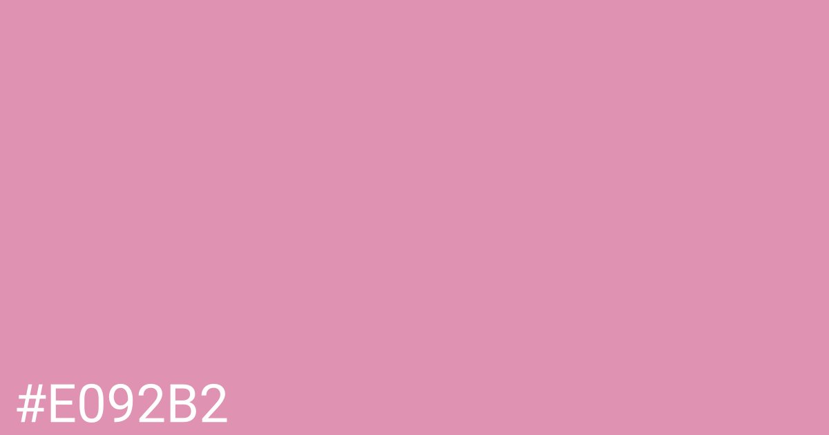 Hex color #e092b2 graphic