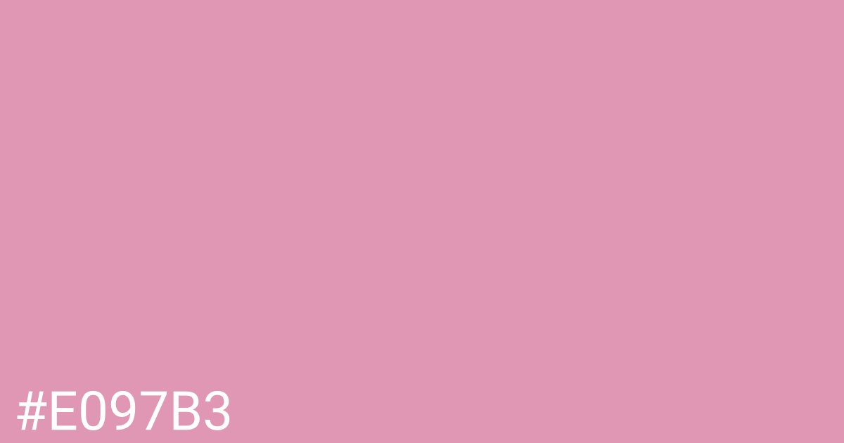 Hex color #e097b3 graphic