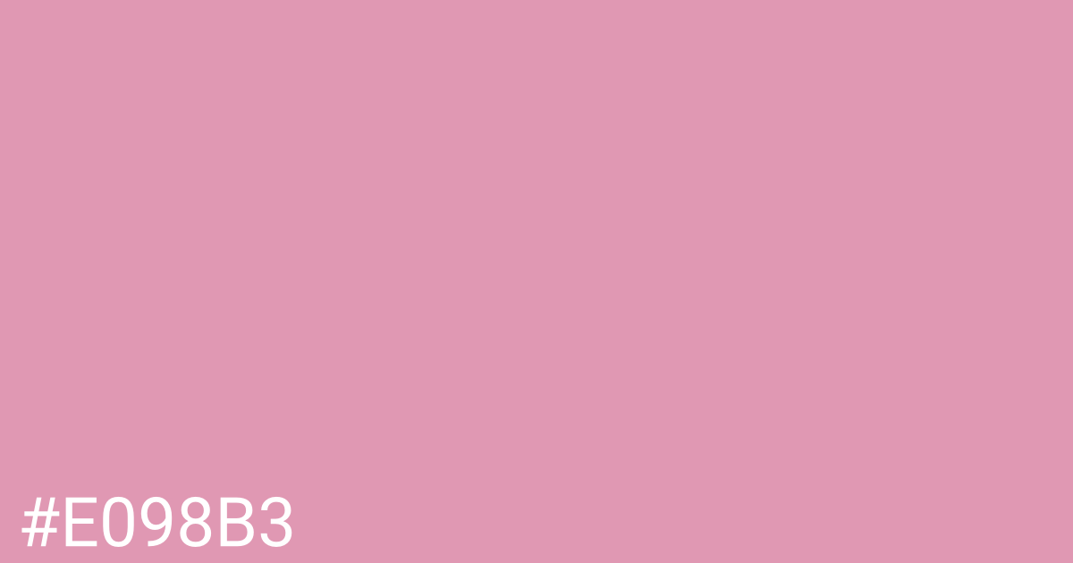 Hex color #e098b3 graphic