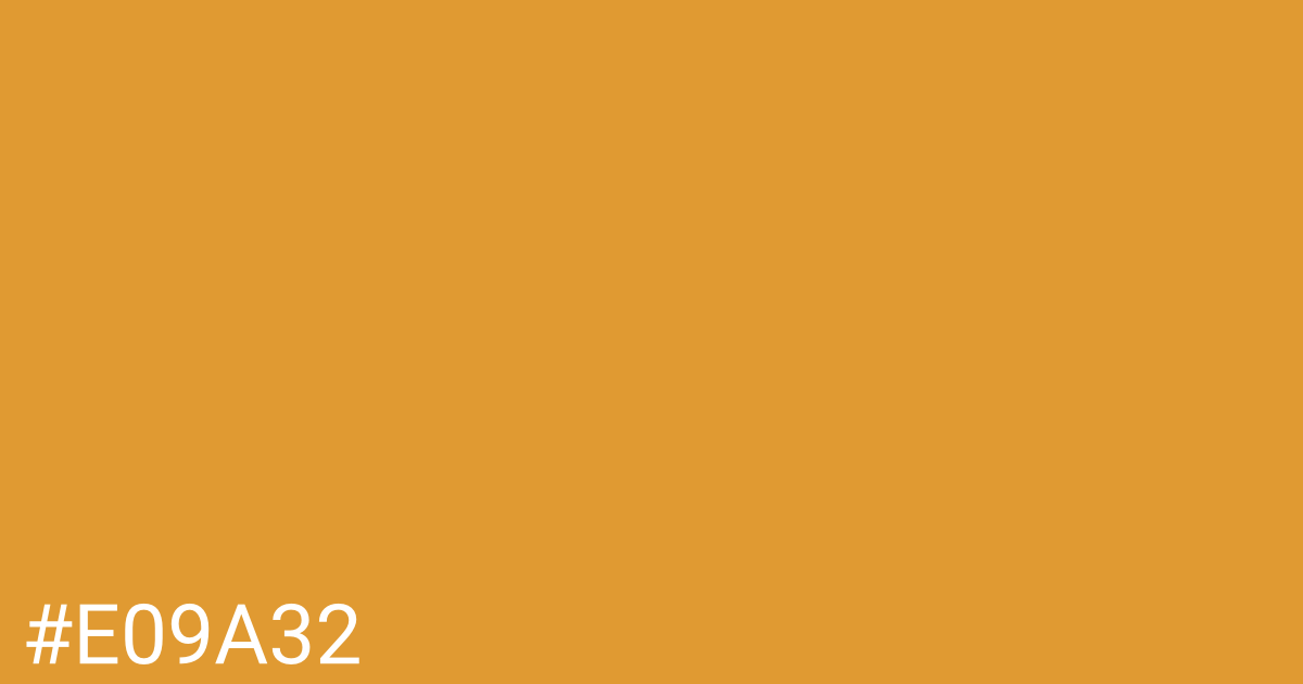 Hex color #e09a32 graphic