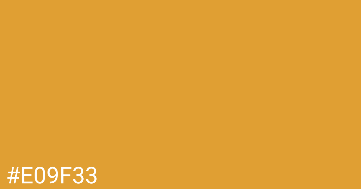 Hex color #e09f33 graphic