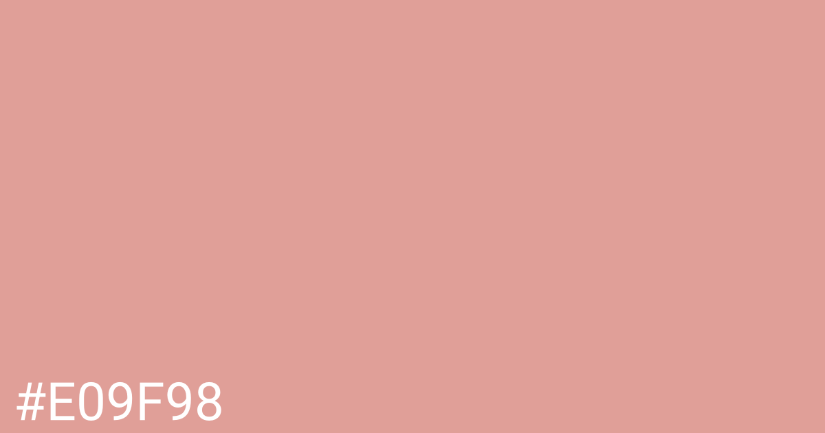 Hex color #e09f98 graphic