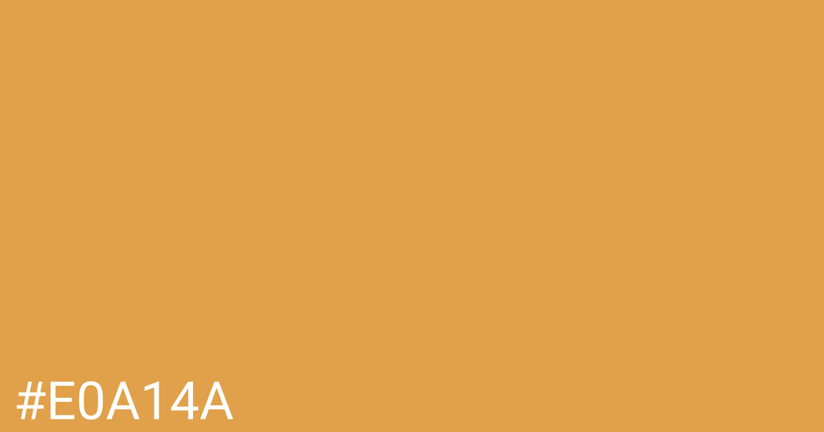 Hex color #e0a14a graphic