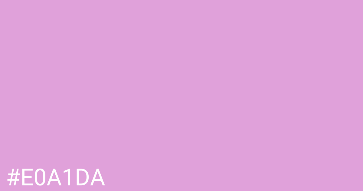 Hex color #e0a1da graphic