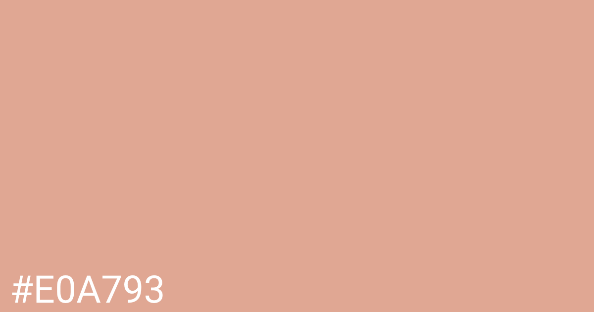 Hex color #e0a793 graphic