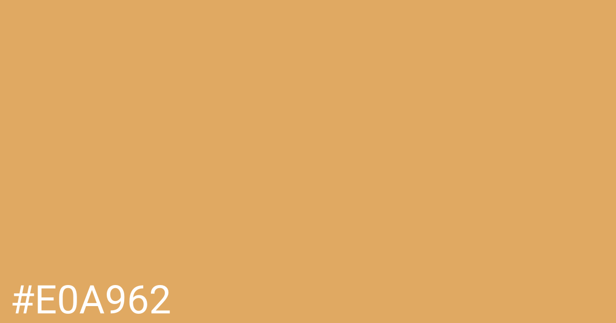 Hex color #e0a962 graphic