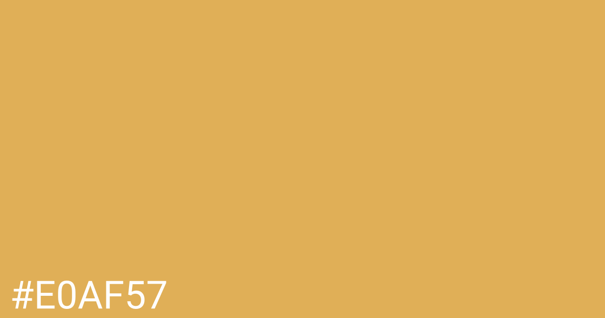 Hex color #e0af57 graphic