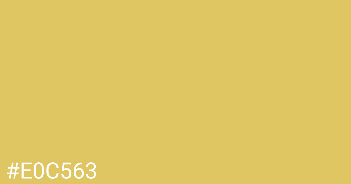 Hex color #e0c563 graphic