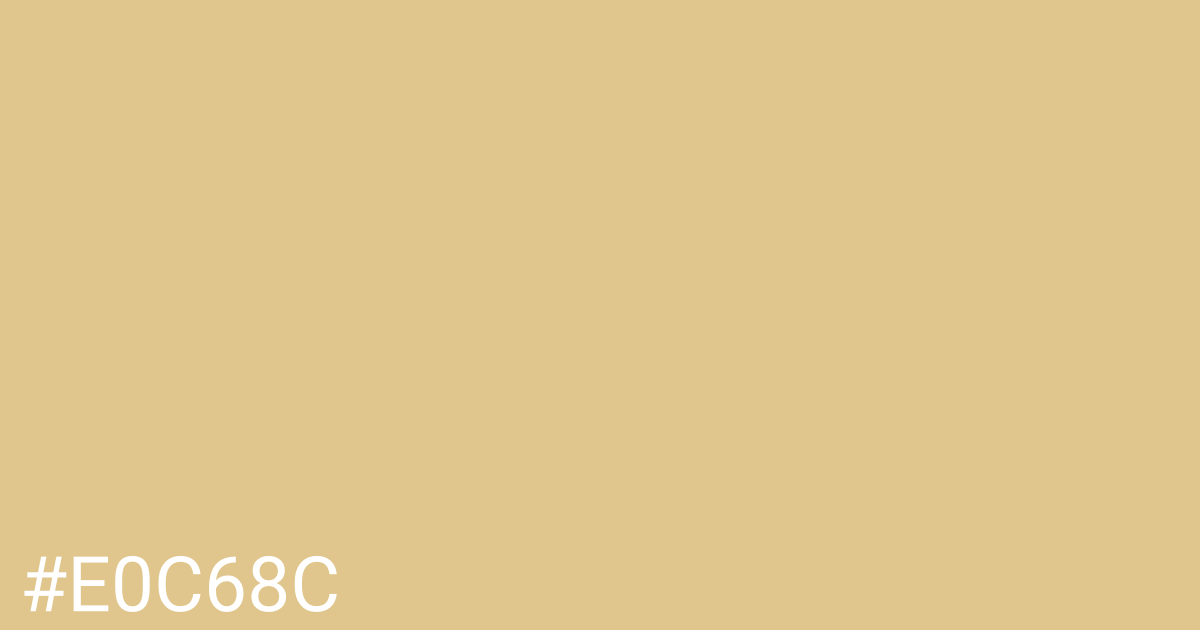 Hex color #e0c68c graphic