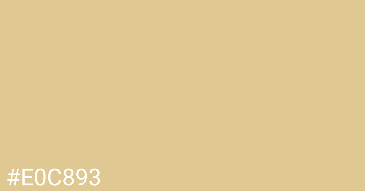 Hex color #e0c893 graphic