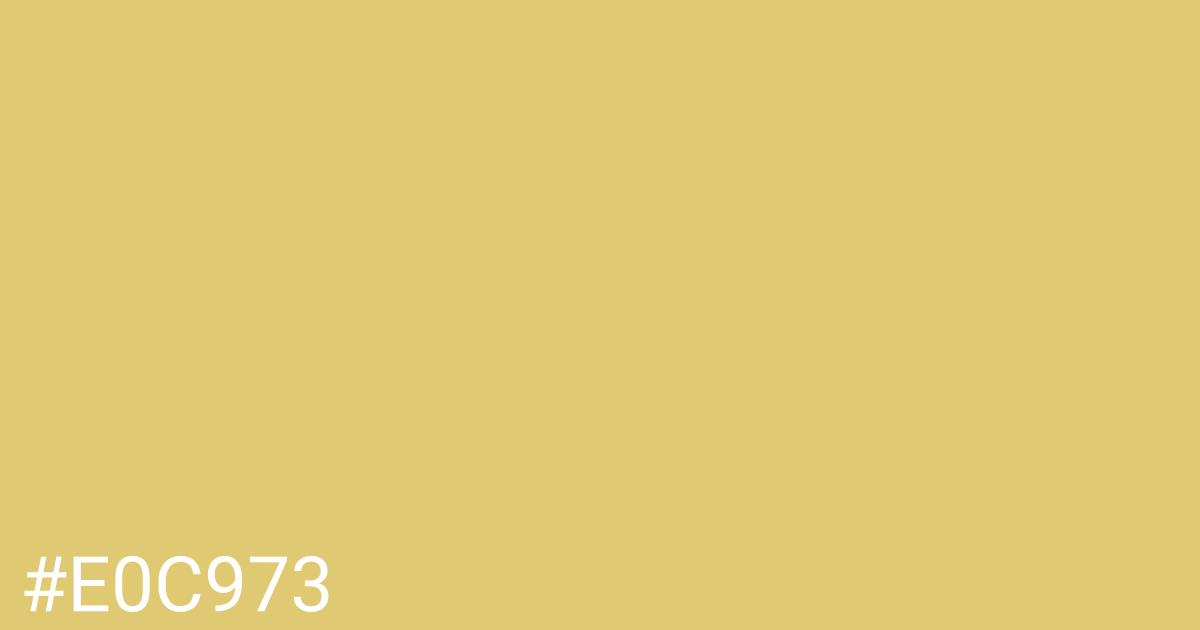 Hex color #e0c973 graphic