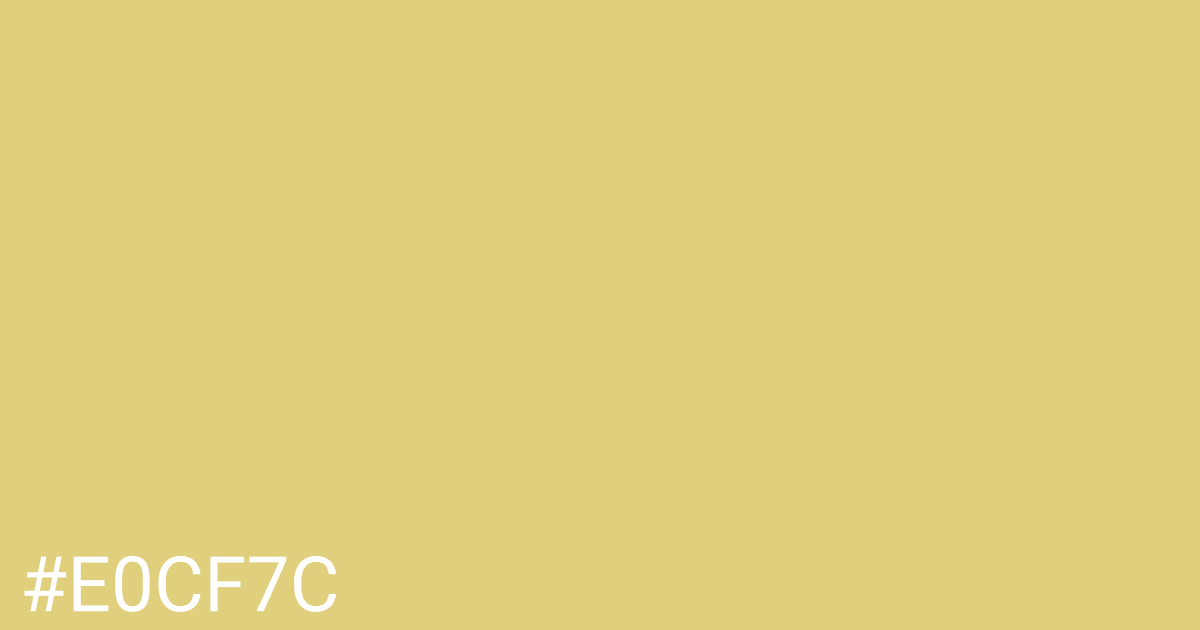 Hex color #e0cf7c graphic