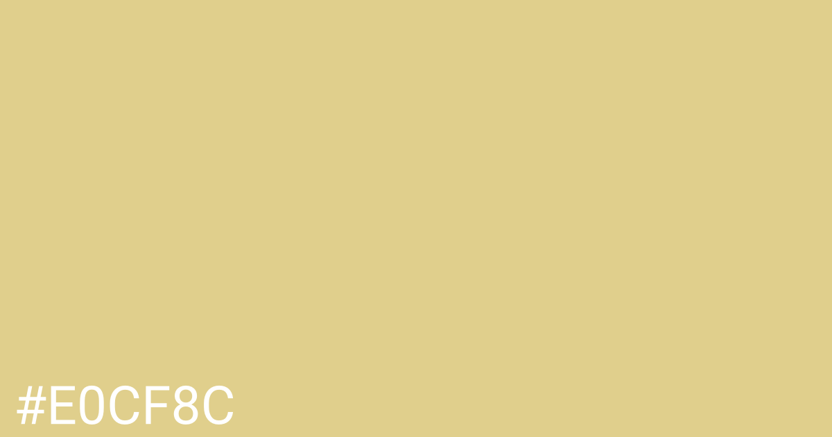 Hex color #e0cf8c graphic