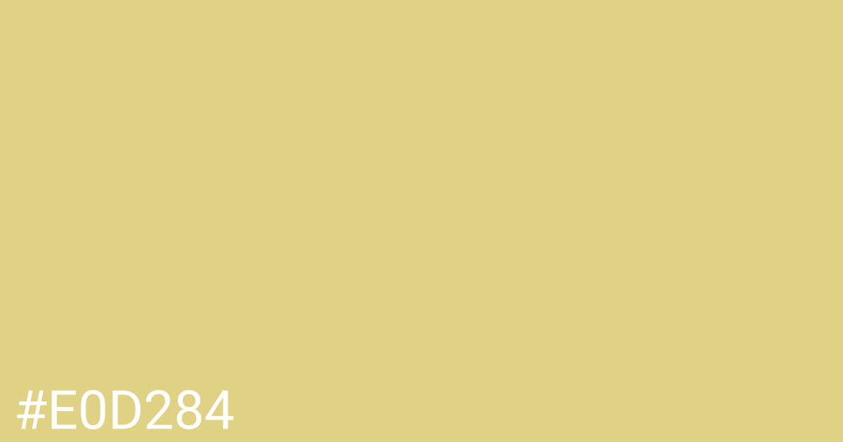 Hex color #e0d284 graphic