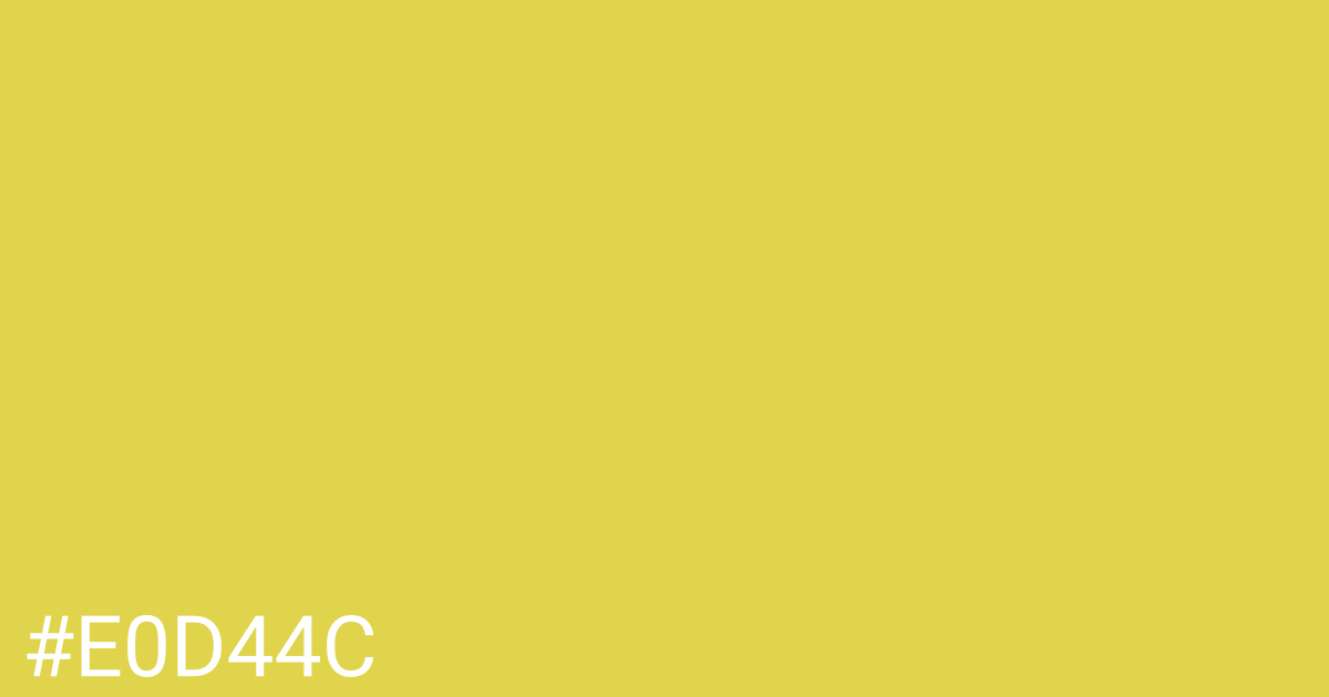 Hex color #e0d44c graphic