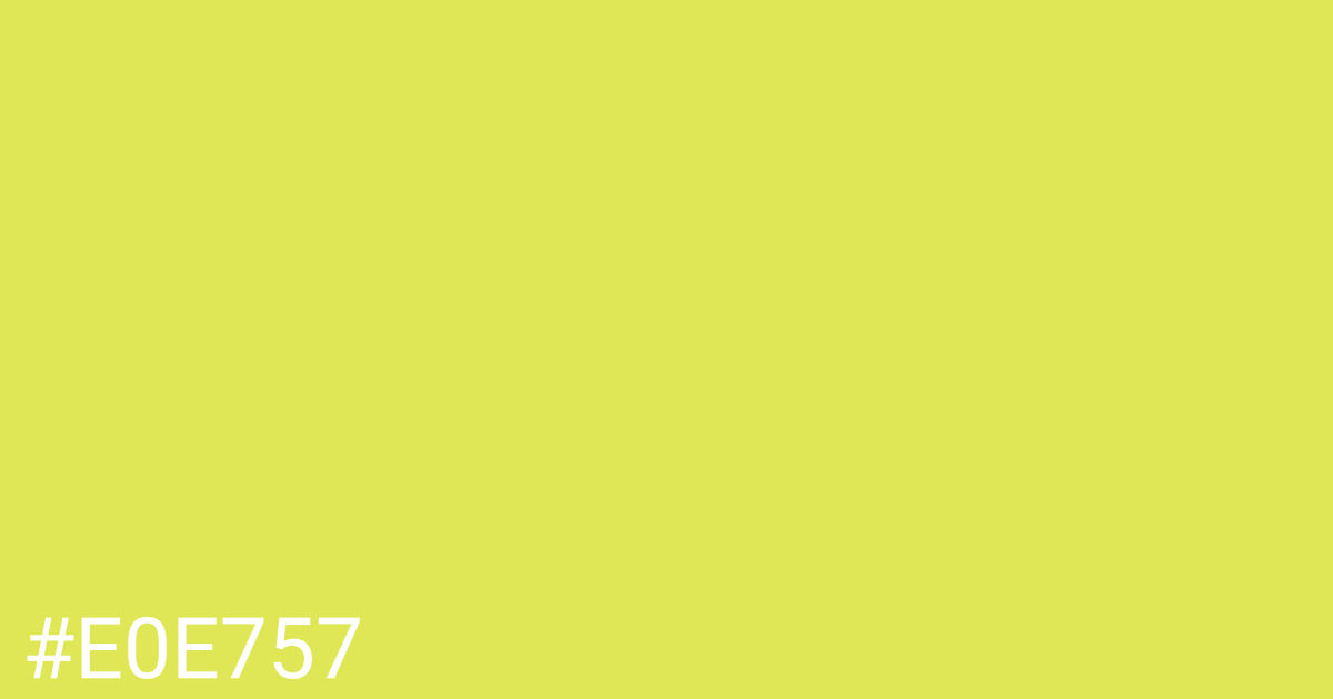 Hex color #e0e757 graphic